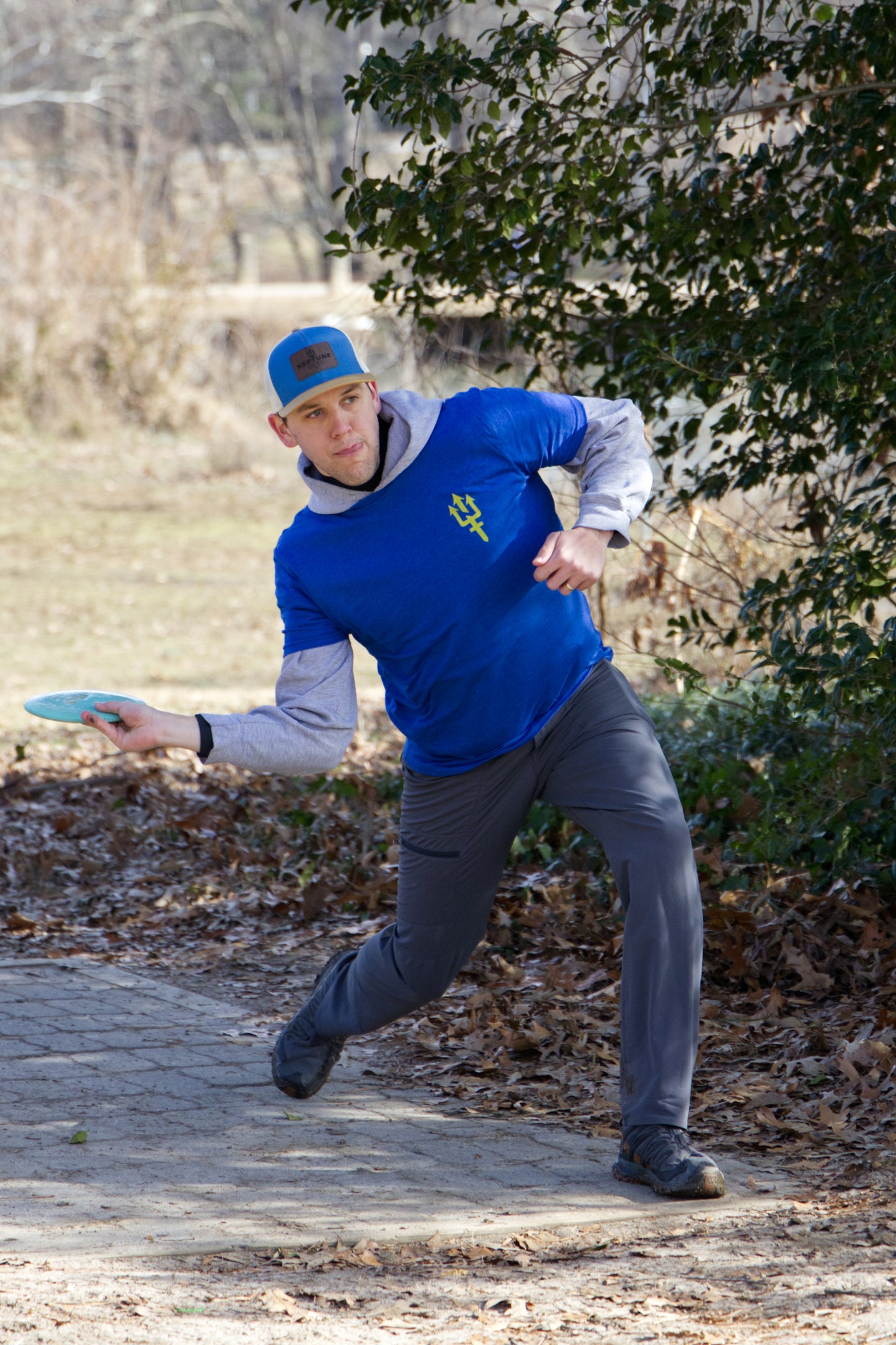 Neptune Discs T-Shirt Royal Blue