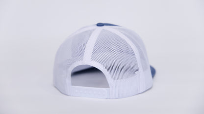 Blue Snapback Hat - White Logo